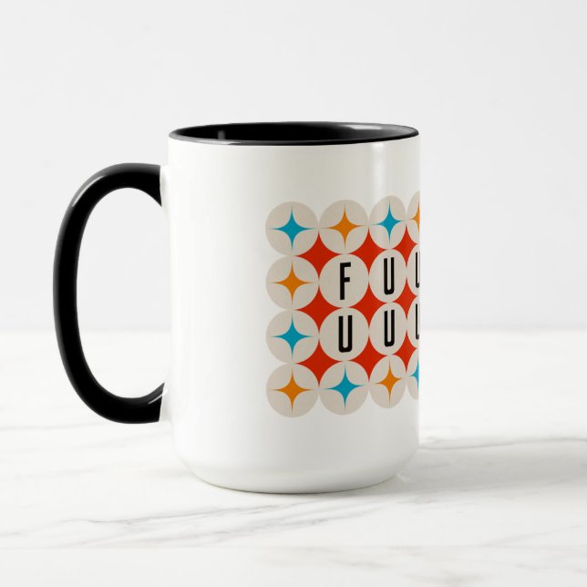 Fuuuuuuck Retro Parody Mug (Left)
