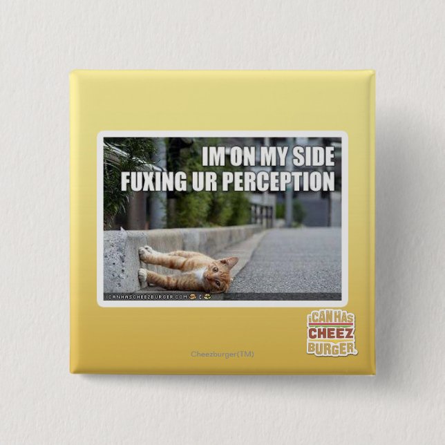 Fuxing Ur Perception 15 Cm Square Badge (Front)