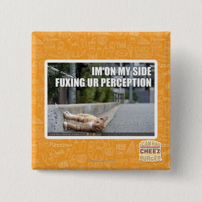 Fuxing Ur Perception 15 Cm Square Badge (Front)
