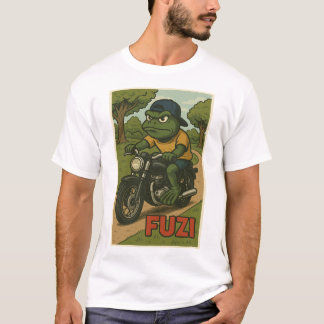 FUZI – Ride or Ribbit | Motorcycle Frog T-Shirt