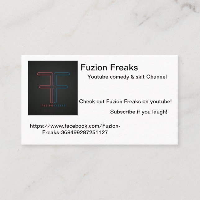 Fuzion Freaks card (Front)