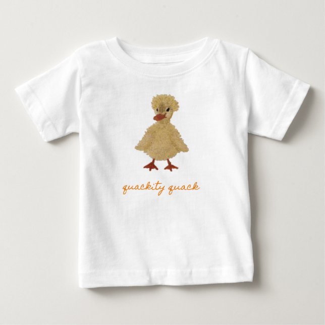 Fuzz Duck Duckling Ducky Custom Baby T-Shirt (Front)
