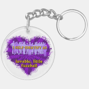fuzzball key ring