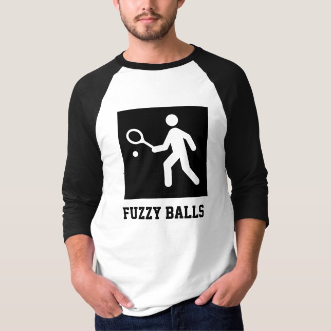 Fuzzy Balls Tennis Funny Shirt (Front)
