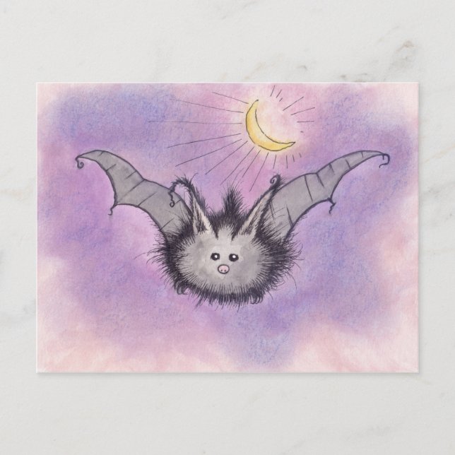 Fuzzy Bat Postcard (Front)