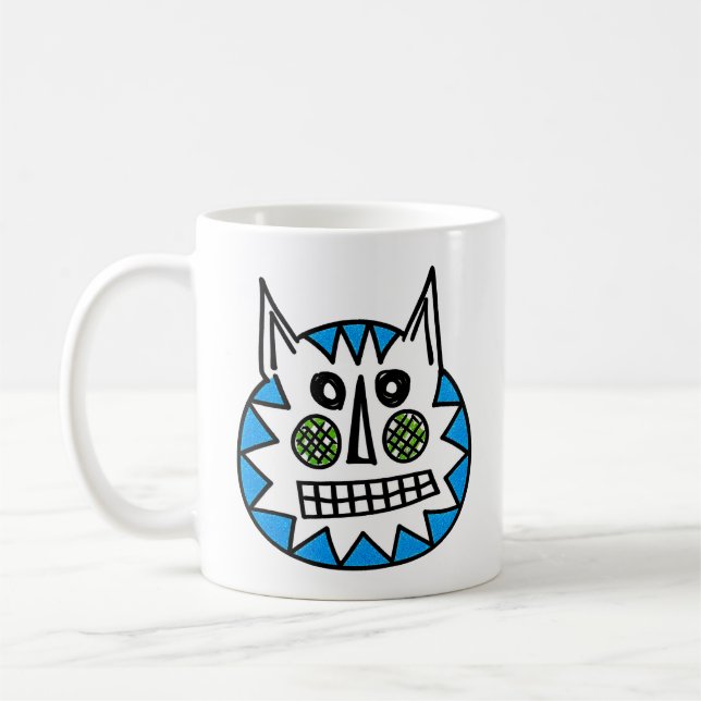 Fuzzy cat coffee mug (Left)