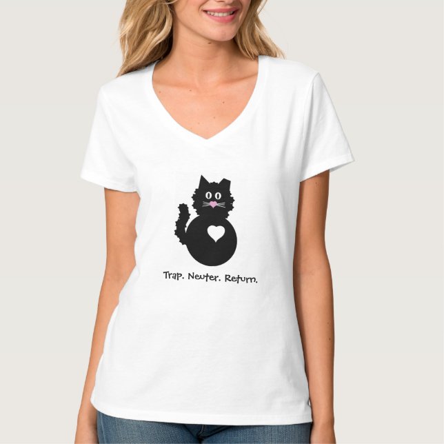 Fuzzy Cat - TNR T-Shirt (Front)