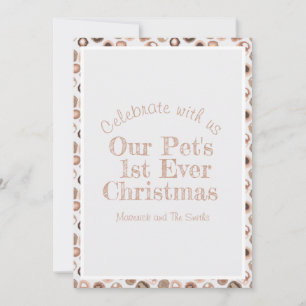 Fuzzy Christmas Invitation Card