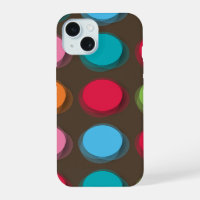Fuzzy Colour Dots Red Blue Pink Green Fun Pattern