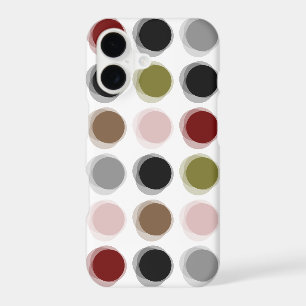Fuzzy Dots Colourful Neutrals Retro Mod Art Patter