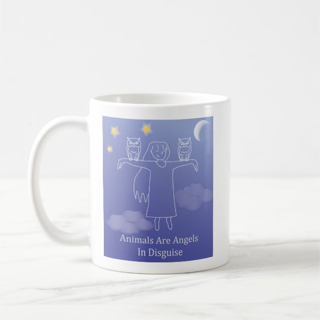 Fuzzy Express® Angel Owl Coffee Mug (Left)