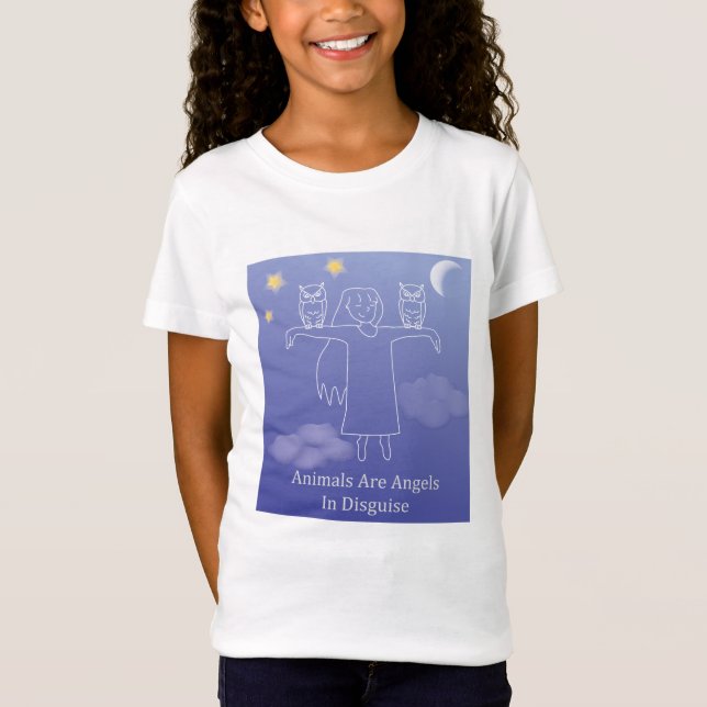 Fuzzy Express® Angel Owl Kid T-Shirt (Front)