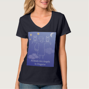 Fuzzy Express® Angel Owl Nano V-Neck T-Shirt 2.0