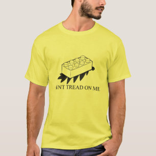 Fuzzy Express® Gadsden Flag Brick Joke Yellow T-Shirt