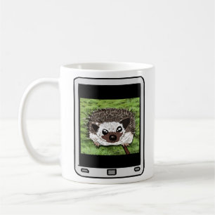 Fuzzy Express® Hedgehog Selfie Mug
