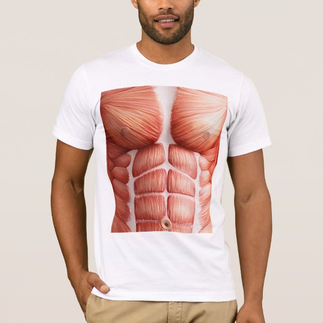 Fuzzy Express® Muscle Body Anatomy T-Shirt (Front)
