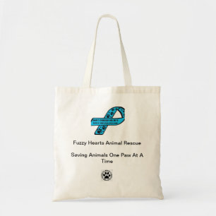 Fuzzy Hearts Tote Bag