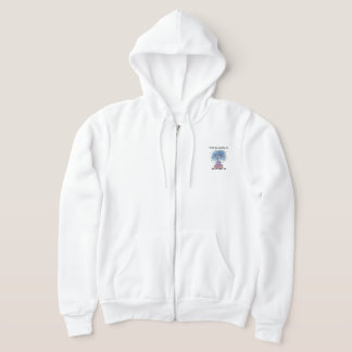 Fuzzy Hugs Women’s Zip-Up Hoodie – Cosy Cute Full