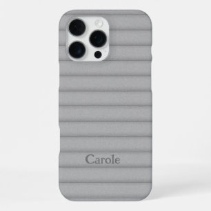 Fuzzy Puffy Lines Favourite Colour Custom Name iPhone 16 Pro Max Case