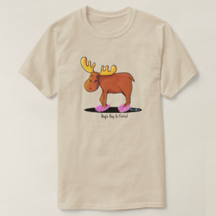 Fuzzy Slipper Moose T-Shirt