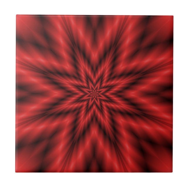 Fuzzy Star in Red Tile (Front)