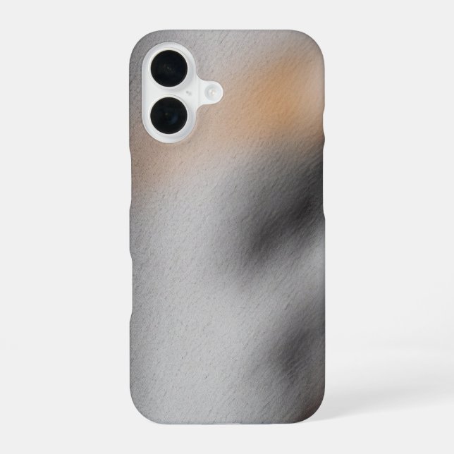 Fuzzy Sunrise Glow iPhone 16 Case (Back)