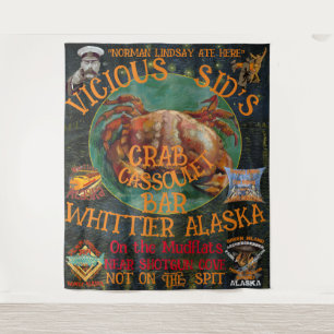FV Coho Alaska Souvenir Travel Vacation Tour AK Tapestry