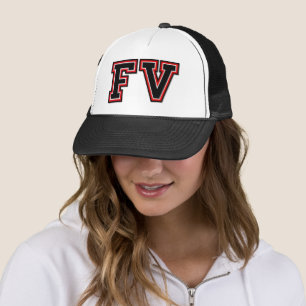 "FV" Monogram Trucker Hat