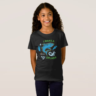 FVES I Make A Splash, Sharks Black T-Shirt