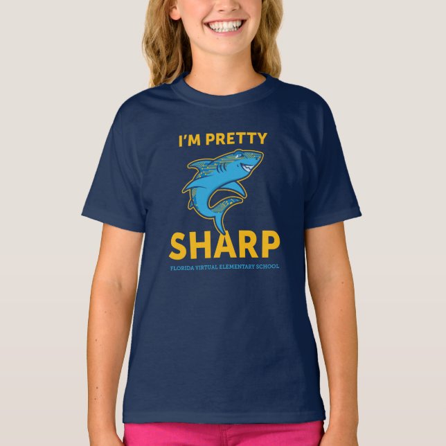 FVES I'm Pretty Sharp, Youth/Navy T-Shirt (Front)