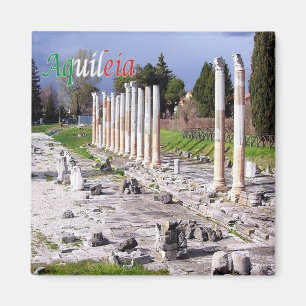 FVG001 AQUILEIA, Roman Ruins, Italy, Fridge Magnet