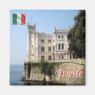 FVG019 MIRAMARE, Castle, Italy, Fridge Magnet
