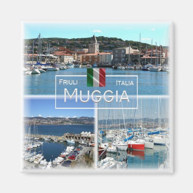FVG032 MUGGIA, Mosaic, Italy,  Fridge Magnet (Front)