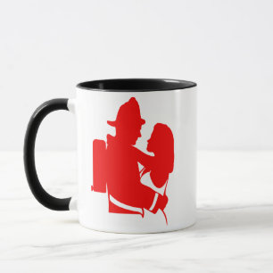 FW13   Firefighter Couple Mug