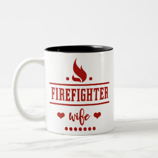 FW7 | Firefighter Wife Two-Tone Coffee Mug