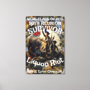 FW HG SL Survivor WLHS 50TH REUNION CLASS 1975 Canvas Print