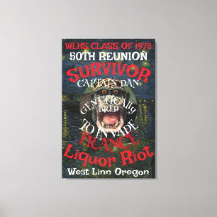FW HG SL Survivor WLHS 50TH REUNION CLASS 1975 Canvas Print