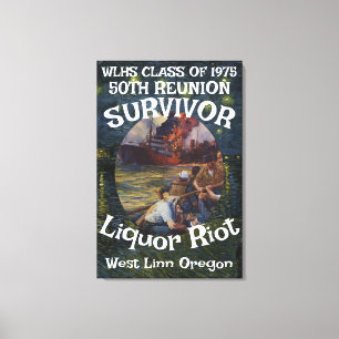 FW HG SL Survivor WLHS 50TH REUNION CLASS 1975 Canvas Print