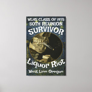 FW HG SL Survivor WLHS 50TH REUNION CLASS 1975 Canvas Print