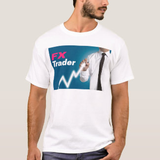 FX trader draws market price on touchscreen T-Shirt