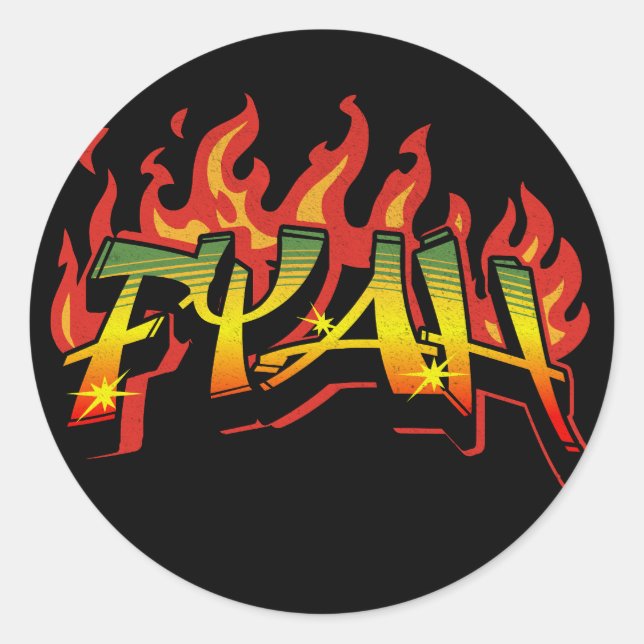 Fyah Sticker Rastafari (Front)