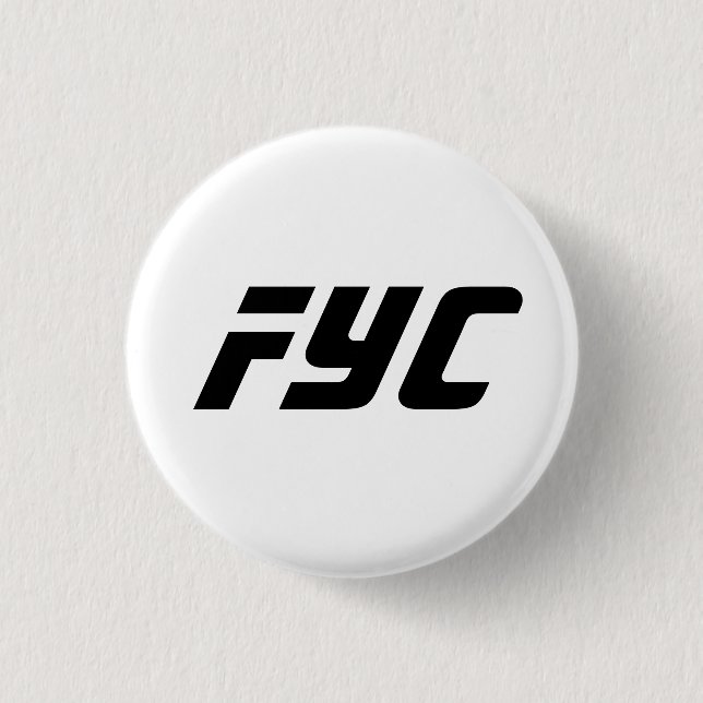 Fyc 3 Cm Round Badge (Front)