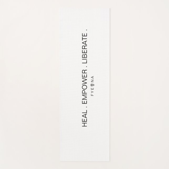 FYEONA White Classic Yoga Mat (Front)