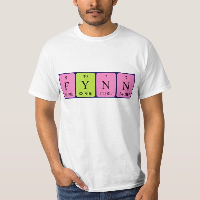 Fynn periodic table name shirt (Front)