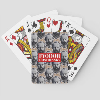 Fyodor Dostoevsky Portrait dad gift Playing Cards