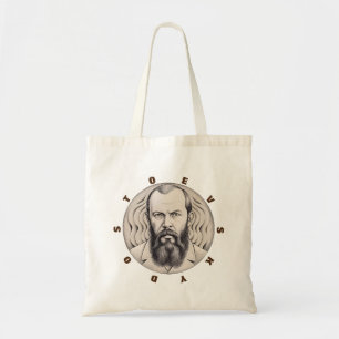 Fyodor Dostoevsky Portrait sticker gift Tote Bag