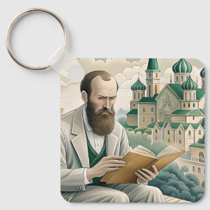 Fyodor Dostoyevsky quote, THE IDIOT  Key Ring