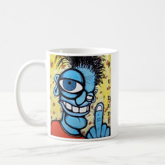 fyoudude, JAGIII.com, FU DUDE Coffee Mug (Left)