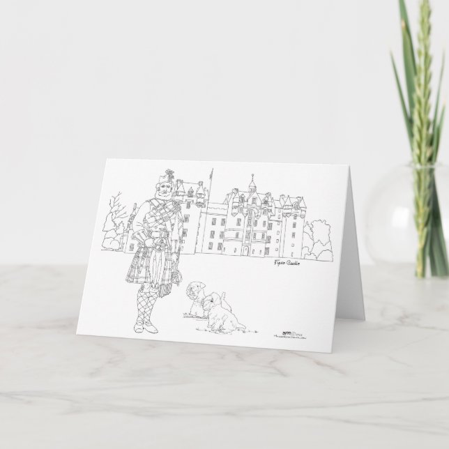 Fyvie Castle Scotland Card (Front)