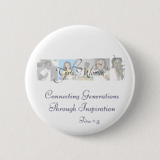 g2wlogo, Connecting Generations Through Inspira... 6 Cm Round Badge